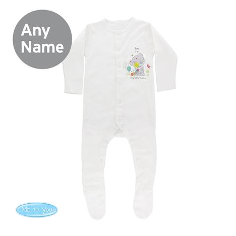 Personalised Tiny Tatty Teddy Cuddle Bug Baby Grow 6-9 mths £16.99